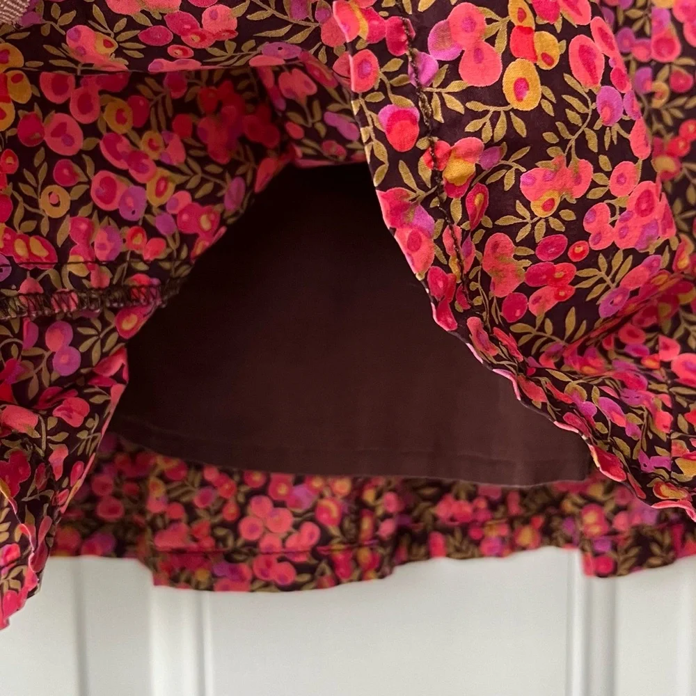 •Peek• Girls Pull-On Floral A-Line Skirt - Size 12